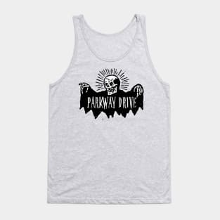 parkway drive skeleton skull Tank Top